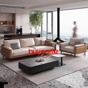 Sofá Napa 1 sofa de 4 lugares, 1 pufo, 1 poltrona