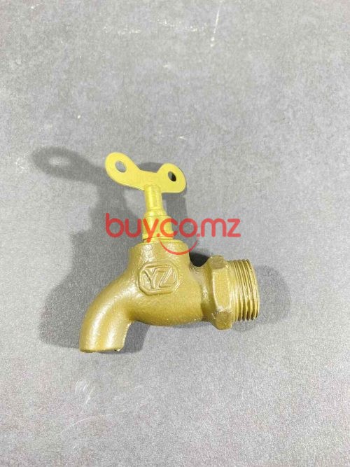 Torneira de ferro dourado com crave D20101